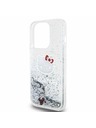 Hello Kitty Hello Kitty Liquid Glitter Electroplating Head Logo Hátlap iPhone 13 Pro-hoz Transparent