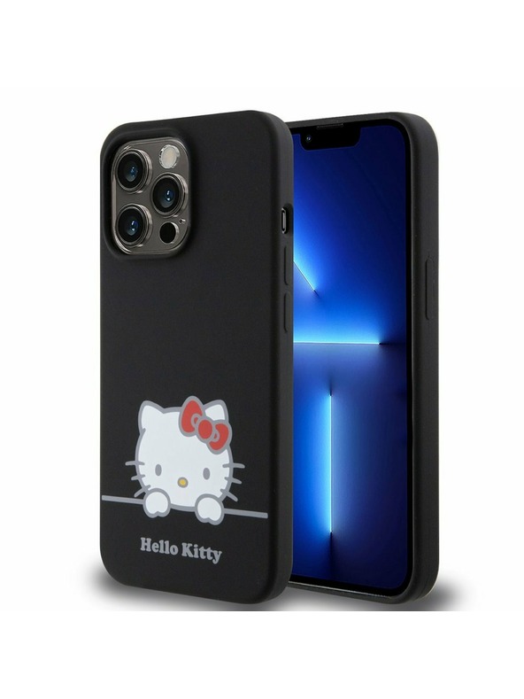 Hello Kitty Hello Kitty Liquid Silicone Daydreaming Logo Hátlap iPhone 13 Pro-hoz Black