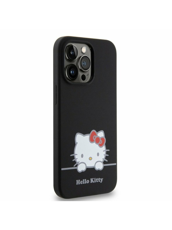 Hello Kitty Hello Kitty Liquid Silicone Daydreaming Logo Hátlap iPhone 13 Pro-hoz Black