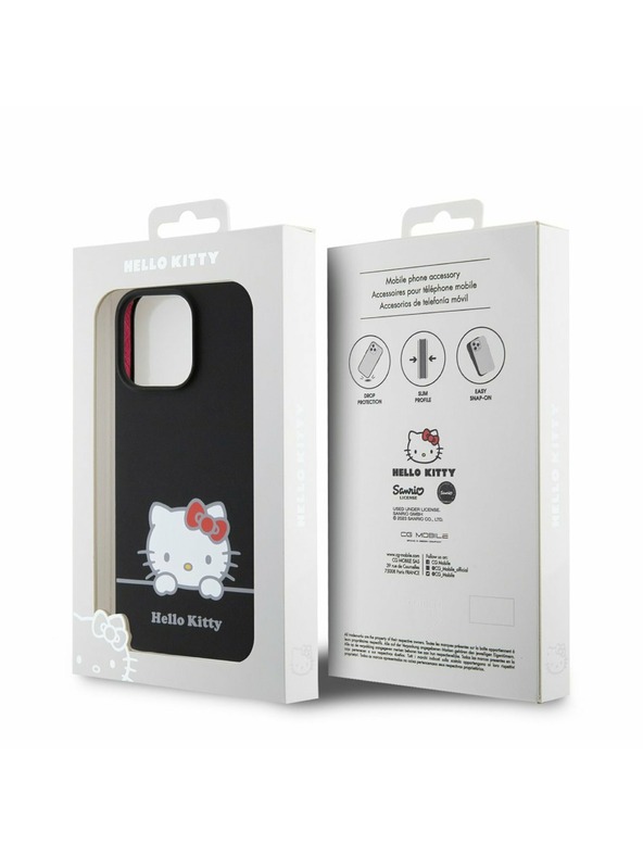 Hello Kitty Hello Kitty Liquid Silicone Daydreaming Logo Hátlap iPhone 13 Pro-hoz Black
