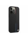 BMW BMW PU Triangles Tricolor Line Hátlap iPhone 13 Pro Max-hoz Black
