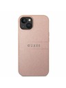 Guess Guess PU Leather Saffiano Hátlap iPhone 14 Plus-hoz Pink
