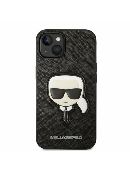 Karl Lagerfeld Karl Lagerfeld PU Saffiano Karl Head Hátlap iPhone 14 Plus-hoz Black