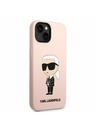 Karl Lagerfeld Karl Lagerfeld Liquid Silicone Ikonik NFT Hátlap iPhone 14 Plus-hoz Pink