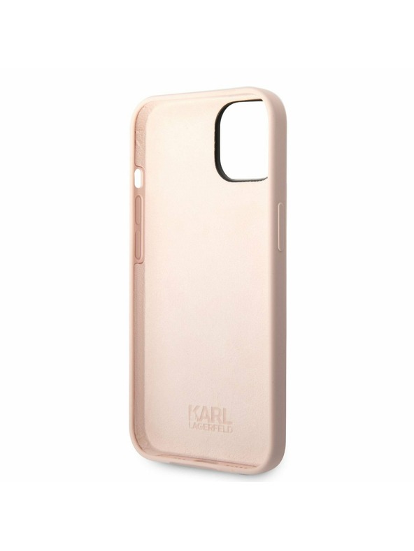 Karl Lagerfeld Karl Lagerfeld Liquid Silicone Choupette NFT Hátlap iPhone 14 Plus-hoz Pink