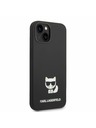 Karl Lagerfeld Karl Lagerfeld Liquid Silicone Choupette Hátlap iPhone 14 Plus-hoz Black