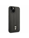 Karl Lagerfeld Karl Lagerfeld Quilted Puffy Ikonik Logo Hátlap iPhone 14 Plus-hoz Black