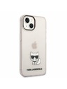 Karl Lagerfeld Karl Lagerfeld Choupette Logo Hátlap iPhone 14 Plus-hoz Pink