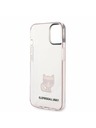 Karl Lagerfeld Karl Lagerfeld Choupette Logo Hátlap iPhone 14 Plus-hoz Pink