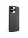 AMG AMG Liquid Silicone Green Logo Hátlap iPhone 14 Pro-hoz Grey