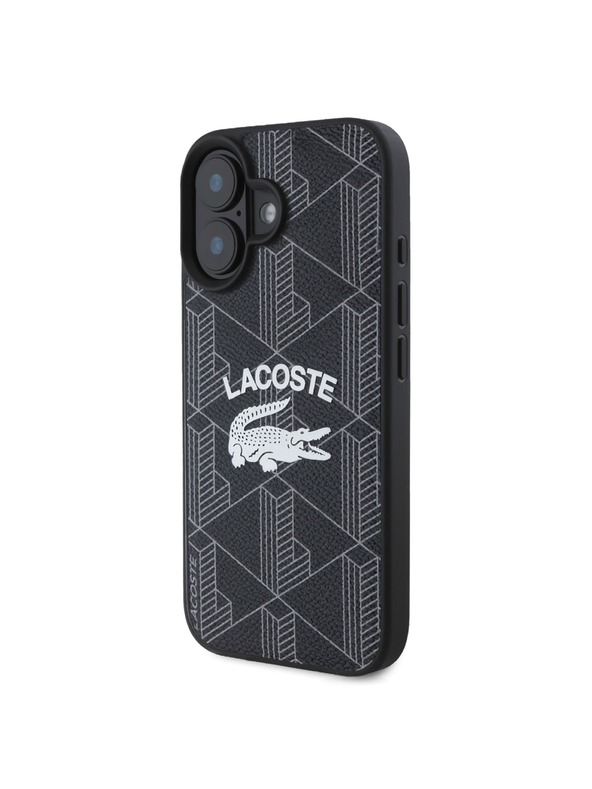 Lacoste Lacoste Blend Monogram MagSafe Hátlap iPhone 16-hoz Black