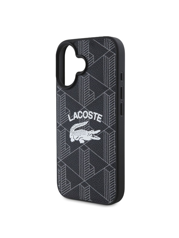 Lacoste Lacoste Blend Monogram MagSafe Hátlap iPhone 16-hoz Black