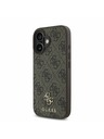 Guess Guess PU 4G Small Metal Logo MagSafe Hátlap iPhone 16 Plus-hoz Brown