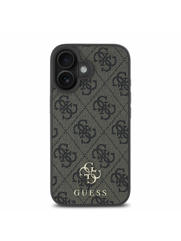 Guess Guess PU 4G Small Metal Logo MagSafe Hátlap iPhone 16 Plus-hoz Brown