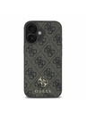 Guess Guess PU 4G Small Metal Logo MagSafe Hátlap iPhone 16 Plus-hoz Brown