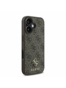 Guess Guess PU 4G Small Metal Logo MagSafe Hátlap iPhone 16 Plus-hoz Brown