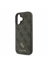 Guess Guess PU 4G Small Metal Logo MagSafe Hátlap iPhone 16 Plus-hoz Brown