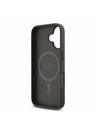 Guess Guess PU 4G Small Metal Logo MagSafe Hátlap iPhone 16 Plus-hoz Brown