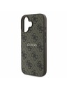 Guess Guess PU 4G Classic Logo MagSafe Hátlap iPhone 16 Plus-hoz Brown