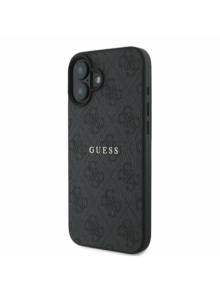 Guess Guess PU 4G Classic Logo MagSafe Hátlap iPhone 16 Plus-hoz Black