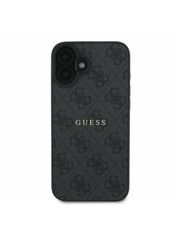 Guess Guess PU 4G Classic Logo MagSafe Hátlap iPhone 16 Plus-hoz Black