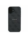 Guess Guess PU 4G Classic Logo MagSafe Hátlap iPhone 16 Plus-hoz Black