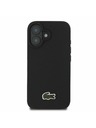 Lacoste Lacoste Iconic Petit Pique Woven Logo MagSafe Hátlap iPhone 16 Plus-hoz Black