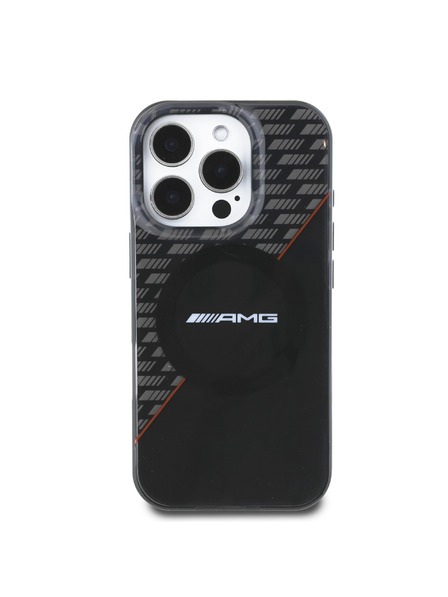 AMG AMG Rhombs MagSafe Hátlap iPhone 16 Pro-hoz Black/Red