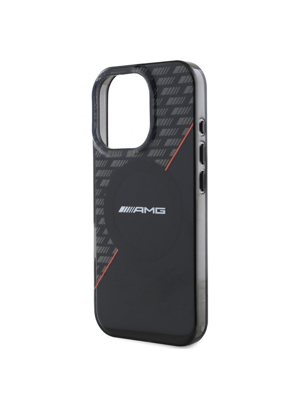 AMG AMG Rhombs MagSafe Hátlap iPhone 16 Pro-hoz Black/Red