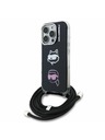 Karl Lagerfeld Karl Lagerfeld IML Crossbody K&CH Heads Hátlap iPhone 16 Pro-hoz Black