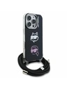 Karl Lagerfeld Karl Lagerfeld IML Crossbody K&CH Heads Hátlap iPhone 16 Pro-hoz Black