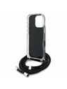 Karl Lagerfeld Karl Lagerfeld IML Crossbody K&CH Heads Hátlap iPhone 16 Pro-hoz Black
