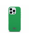 Lacoste Lacoste PVC Iconic Petit Pique Metal Logo MagSafe Hátlap iPhone 16 Pro-hoz Estragon Green