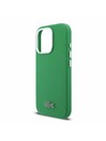 Lacoste Lacoste PVC Iconic Petit Pique Metal Logo MagSafe Hátlap iPhone 16 Pro-hoz Estragon Green