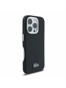 Lacoste Lacoste PVC Iconic Petit Pique Metal Logo MagSafe Hátlap iPhone 16 Pro-hoz Black