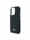 Lacoste Lacoste PVC Iconic Petit Pique Metal Logo MagSafe Hátlap iPhone 16 Pro-hoz Black