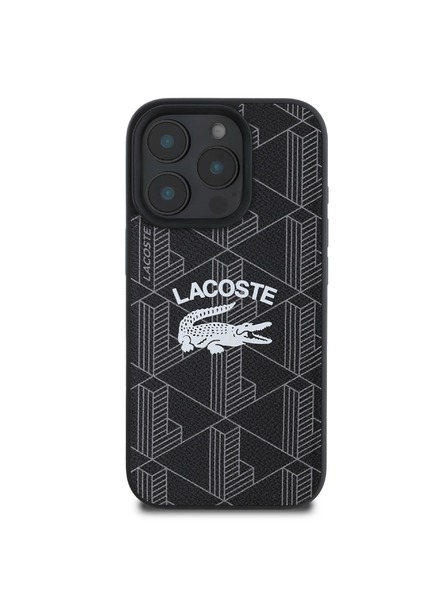 Lacoste Lacoste Blend Monogram MagSafe Hátlap iPhone 16 Pro-hoz Black