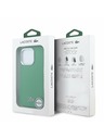 Lacoste Lacoste PVC Iconic Petit Pique Metal Logo MagSafe Hátlap iPhone 16 Pro Max-hoz Estragon Green