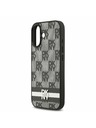 DKNY DKNY PU Leather Checkered Pattern and Stripe Hátlap iPhone 17-hez Black
