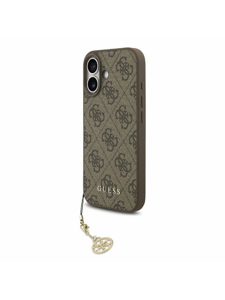 Guess Guess 4G Charm MagSafe Hátlap iPhone 17-hez Tone on Tone Brown