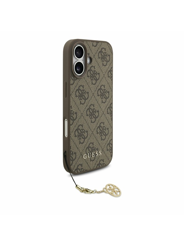 Guess Guess 4G Charm MagSafe Hátlap iPhone 17-hez Tone on Tone Brown