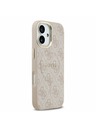 Guess Guess PU Leather 4G Gold Frame MagSafe Hátlap iPhone 17-hez Pink