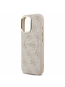 Guess Guess PU Leather 4G Gold Frame MagSafe Hátlap iPhone 17-hez Pink