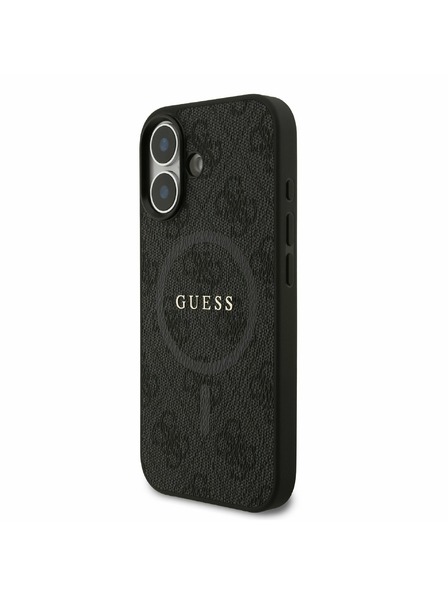 Guess Guess PU Leather 4G Colored Ring MagSafe Hátlap iPhone 17-hez Black