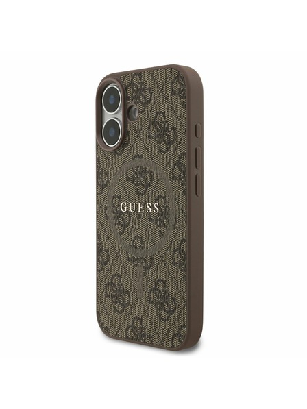 Guess Guess PU Leather 4G Colored Ring MagSafe Hátlap iPhone 17 Brown