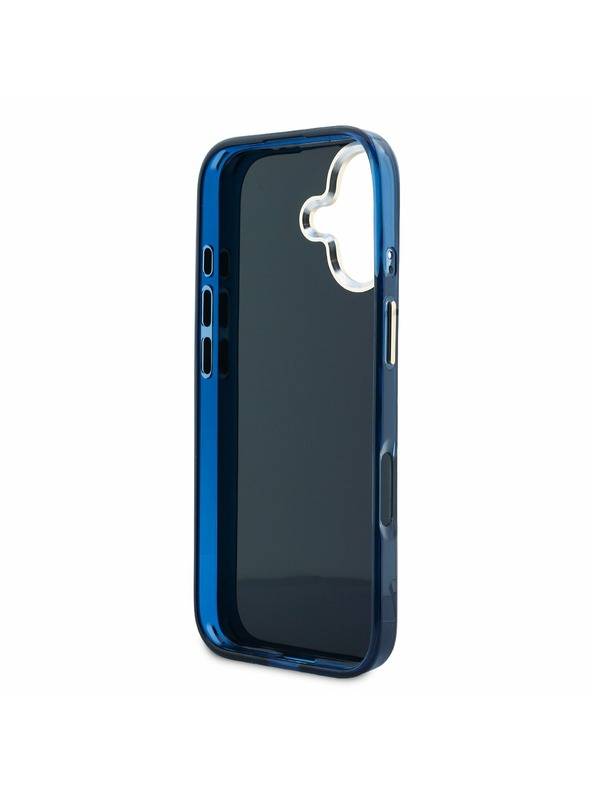 Guess Guess IML 4G Script Metal Logo Hátlap iPhone 17 Blue