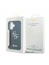 Guess Guess IML 4G Script Metal Logo Hátlap iPhone 17 Blue