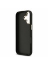 Guess Guess PU Fixed Glitter 4G Metal Frame Hátlap iPhone 17 Black