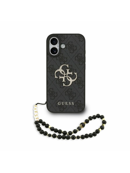 Guess Guess PU 4G Metal Logo Strap Hátlap iPhone 17 Black