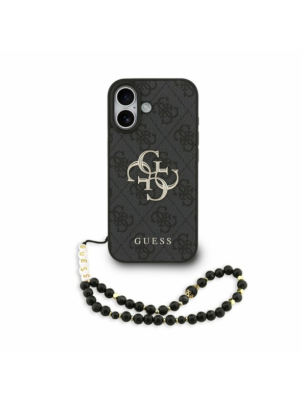 Guess Guess PU 4G Metal Logo Strap Hátlap iPhone 17 Black